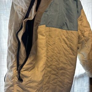 Burton Black and Light Blue Quilted Jacket covertible insulator jacket vintage